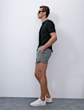 Mid Length Quick Dry Stretch Swim Shorts