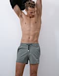 Mid Length Quick Dry Stretch Swim Shorts