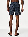 Quick Dry Palm Print Swim Shorts