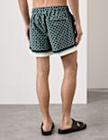 Quick Dry Geometric Print Swim Shorts