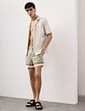 Quick Dry Geometric Print Swim Shorts