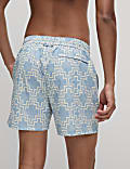 Quick Dry Geo Textured Swim Shorts