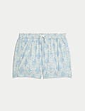 Quick Dry Geo Textured Swim Shorts