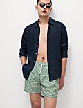 Quick Dry Geometric Print Swim Short