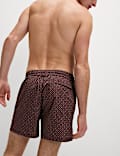 Quick Dry Geometric Print Swim Shorts