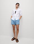 Quick Dry Geometric Print Swim Shorts