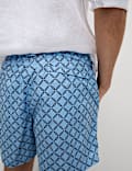 Quick Dry Geometric Print Swim Shorts