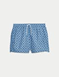 Quick Dry Geometric Print Swim Shorts