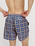 Quick Dry Geometric Print Swim Shorts