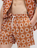 Quick Dry Textured Swim Shorts