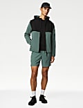 Cotton Rich Colour Block Zip Up Hoodie