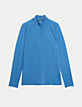 Funnel Neck Half Zip Top