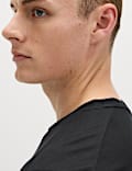Activewear Jacquard Mesh Stripe T-Shirt