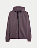 Zip Up Jersey Hoodie
