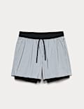 Reflective Two Layer Sport Shorts