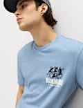 T-shirt 100 % coton &agrave; motif graphique Running Club