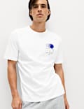 Pure Cotton Tennis Graphic T-Shirt