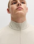Supersoft Funnel Neck Half Zip Top