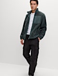 Veste coupe-vent en polaire avec fermeture zippée