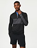 Colour Block Half Zip Top