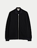 Veste tricotée 100 % laine mérinos extra-fine