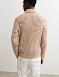 Pure Lambswool Cable Roll Neck Jumper