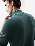 Cotton Rich Funnel Neck Half Zip Jumper