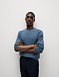 Pure Cotton Crew Neck Jumper