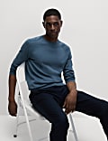 Pure Cotton Crew Neck Jumper