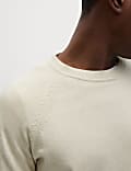 Pure Cotton Crew Neck Jumper