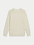 Pure Cotton Crew Neck Jumper