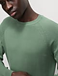 Pure Cotton Crew Neck Jumper