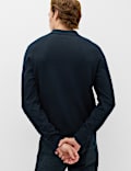Pure Cotton Buttoned Knitted Polo Shirt
