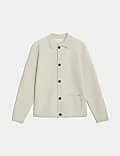Pure Extra Fine Merino Wool Felted Knitted Jacket