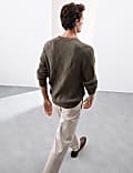 Cotton Modal Blend Textured Knitted Jumper