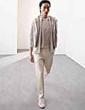 Mercerised Cotton Ribbed Knitted Jacket