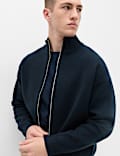 Relaxed Fit Zip Through Funnel Neck Jacket