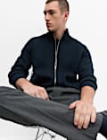 Relaxed Fit Zip Through Funnel Neck Jacket