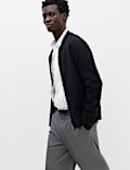 Air Yarn Knitted Bomber Jacket