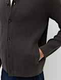 Cotton Blend Milano Knit Overshirt