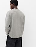 Air-Yarn Relaxed Henley Jumper