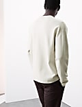 Relaxed  Milano Knit Crew Neck Jumper