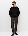 Relaxed Crew Neck Knitted Jumper