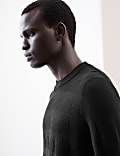 Mercerised Cotton Textured Knitted Jumper