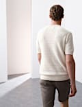 Kaus Rajut Bertekstur Campuran Linen