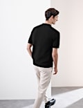 Polo de punto texturizado en viscosa