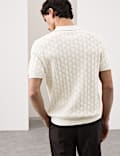 Mercerised Cotton Knitted Polo Shirt
