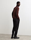 Extra Fine Merino Roll Neck Jumper with Silk