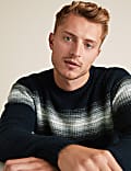 Super Soft Chest Stripe Crew Neck Jumper