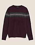 Super Soft Chest Stripe Crew Neck Jumper